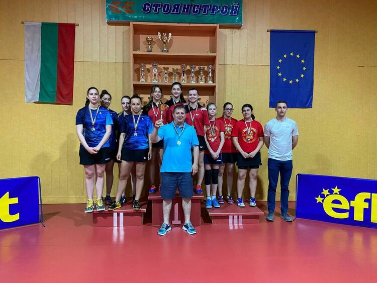 Шампионска титла за „Юнак“ и от Държавното по тенис на маса до 21 години