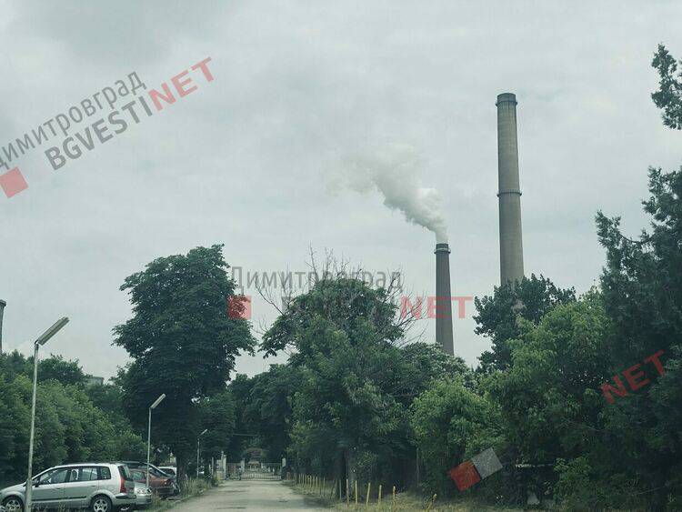 Спонтанен протест пред ТЕЦ-а в Димитровград