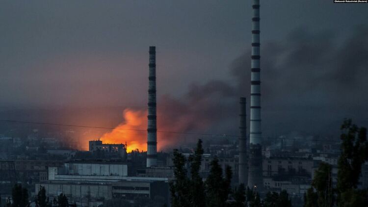 Заводът "Азот" в Северодонецк