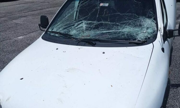 фб: снимка на ударената кола