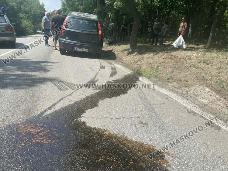 Фиат се заби в дърво край пътя през „Кенана“