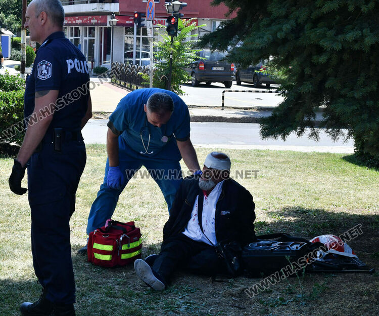 Хасковлия пострада при сбиване до Бизнес центъра