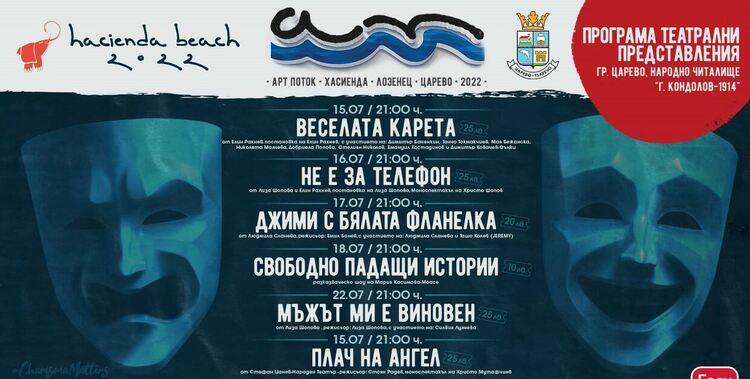 Хасковският театър представя два спектакъла във фестивала „Арт Поток“ в Царево