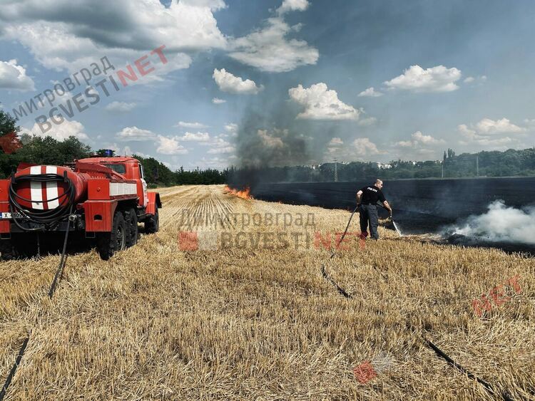 Пожар бушува край Димитровград