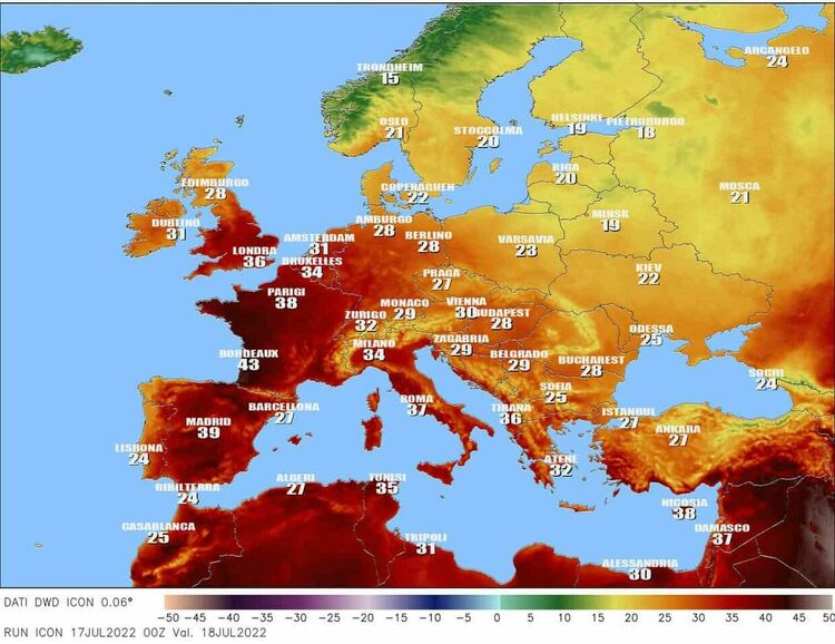 Гореща вълна в Западна Европа, над 40 градуса в Англия