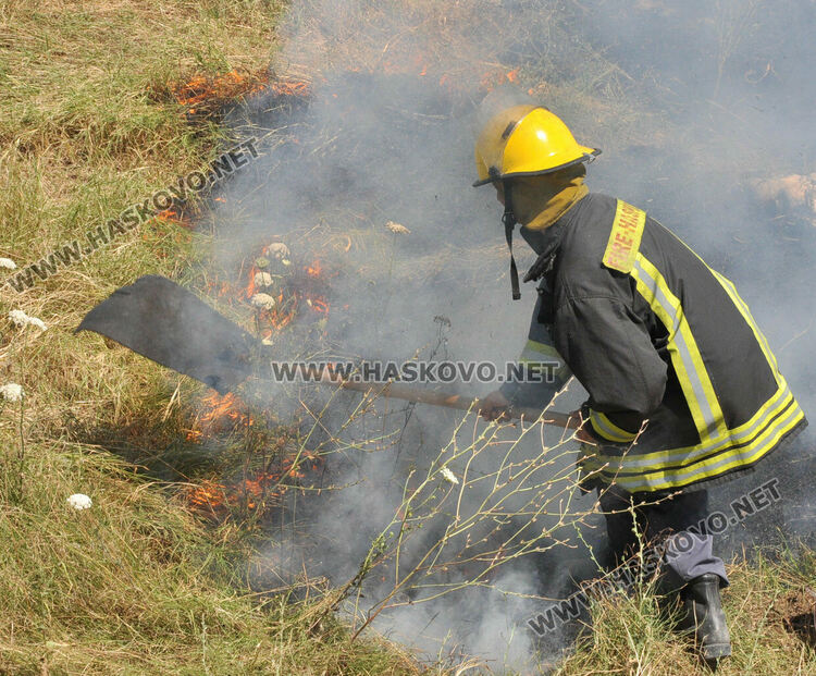 Пожарът в Хасковска област е под контрол
