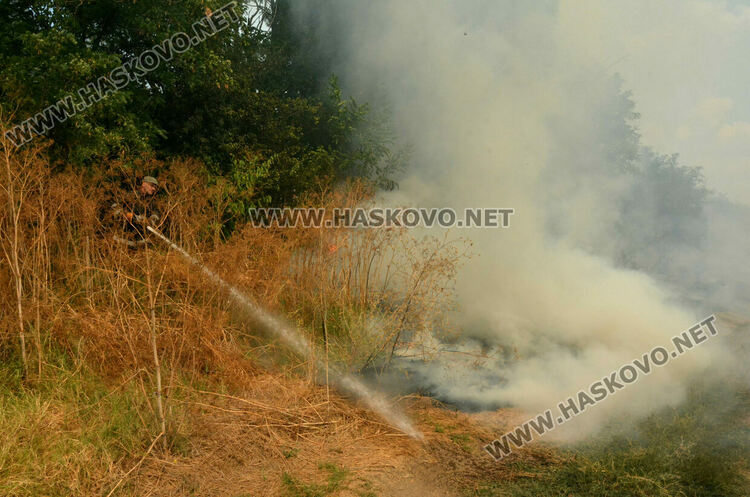 Пожарът край Присадец е тръгнал от земеделска машина