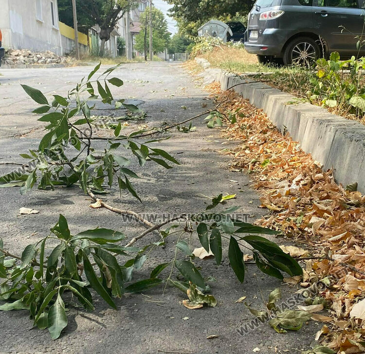 След камиона по ул. "Барикада"