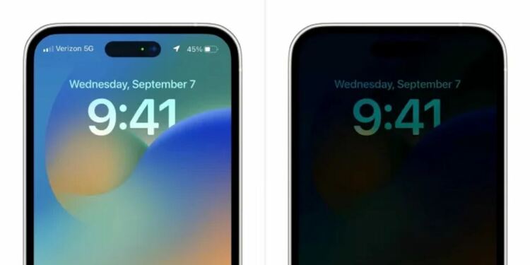 Изтекоха всички подробности за винаги включения дисплей на iPhone 14