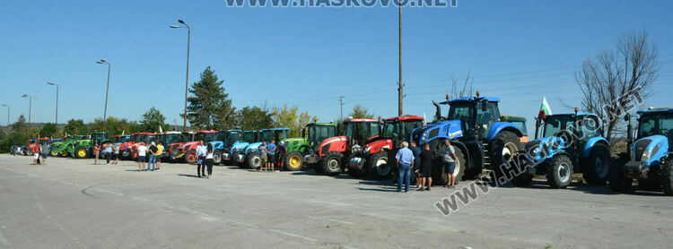Протестно шествие в Хасково заради внос на зърно от Украйна
