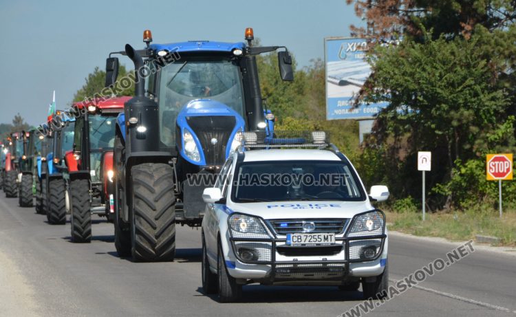 Протестно шествие в Хасково заради внос на зърно от Украйна