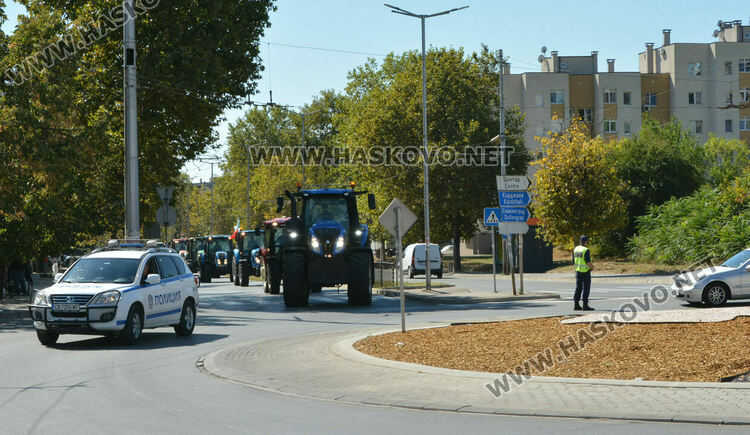 Протестно шествие в Хасково заради внос на зърно от Украйна