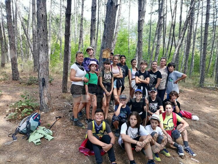 Малки туристи от Кърджали поставиха "Горска аптечка" до въжения мост при Лисиците