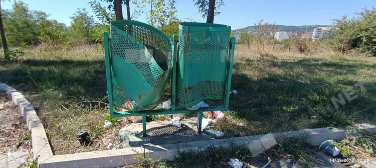 Погром на кошчета за смет в парк „Арпезос Север”, превръщат ги в боксови круши