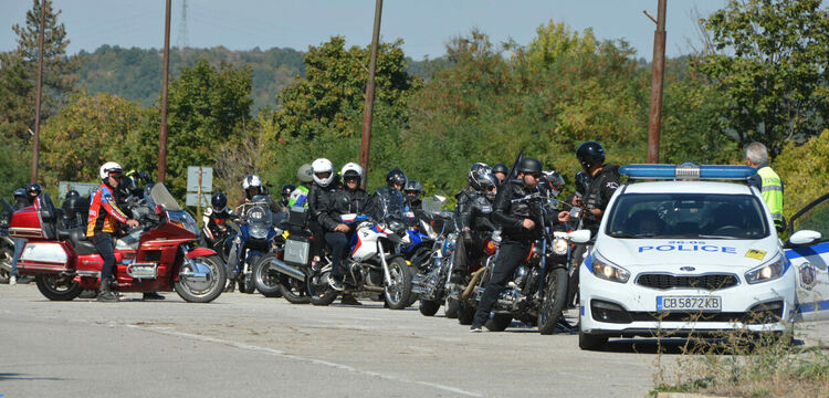 Мотошествие в памет на загиналите мотористи в Хасково