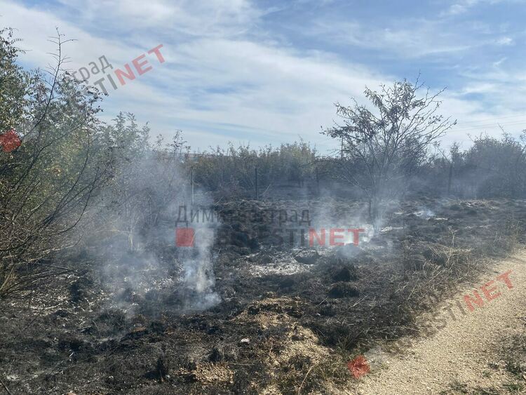 Пожар в димитровградското село Ябълково