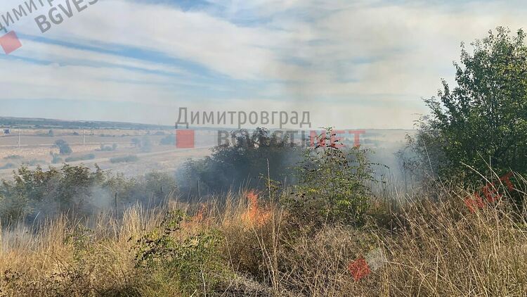 Пожар в димитровградското село Ябълково