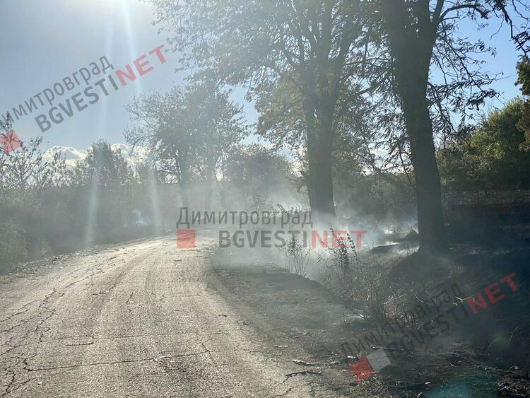 Гори мащабен пожар край град Меричлери