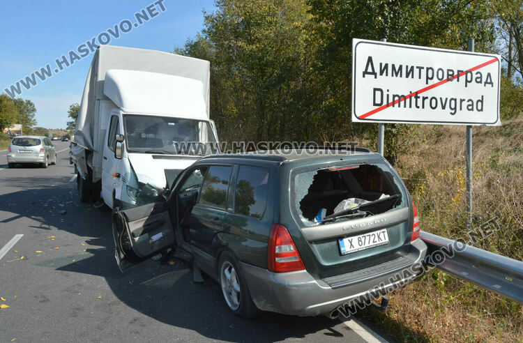 Две тежки катастрофи с петима пострадали за час край Тракиец и Димитровград