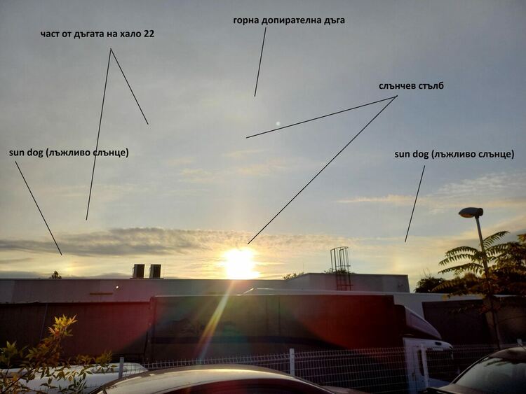 Наблюдаваха феномена "слънчево хало" над Хасково