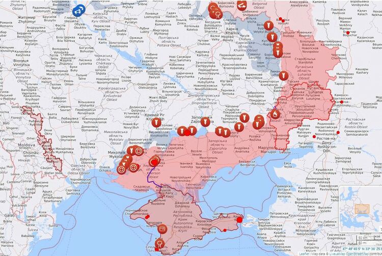Русия: Украинските въоръжени сили струпват техника и десетки хиляди войници в Херсонска област