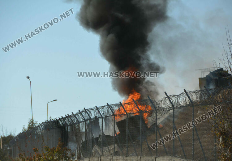 Пламна сметището край Гарваново