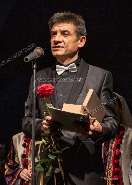 Почетният гражданин на Хасково Георги Андреев с "Кристална лира"