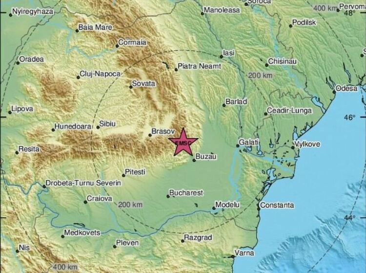 Земетресение с магнитуд 5,6 във Вранча, усетено и у нас