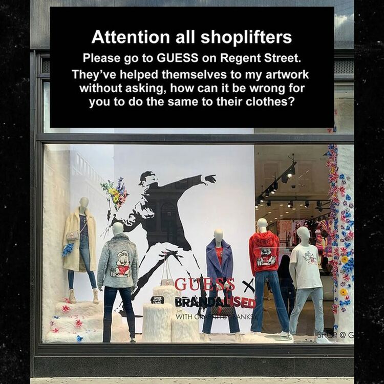 Banksy срещу Guess