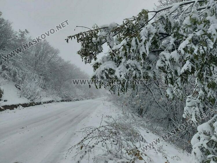 Падна първият за сезона сняг в хасковско
