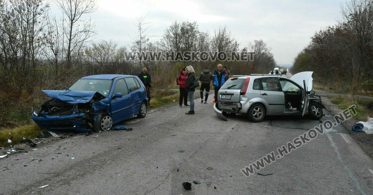 3 коли катастрофираха между Хасково и Манастир, има ранени
