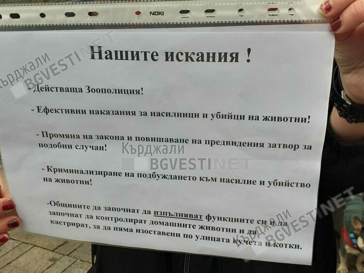 Протестиращи:Общината да изпълнява функциите си срещу неконтролираната популация на животни!