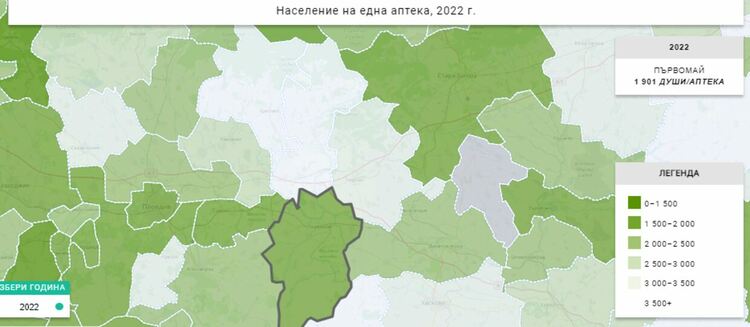 1901 жители обслужва една аптека в Първомайско 