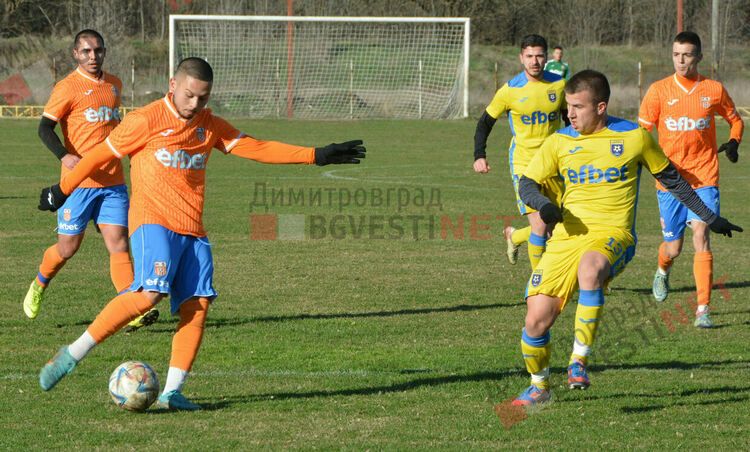 Отборите на Димитровград и Сливен НЕ се победиха