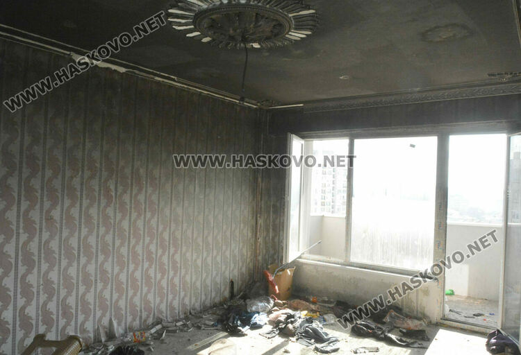 Апартамент изгоря в Хасково, изясняват причината за пожара