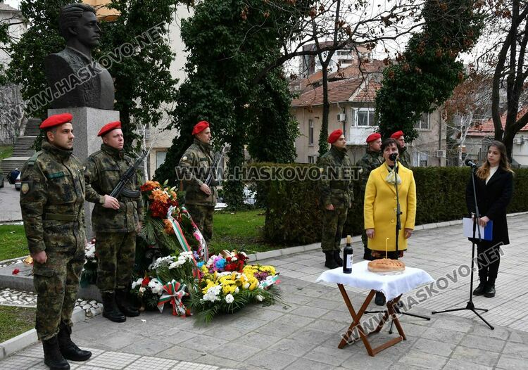Хасково почете 150 г. от гибелта на Васил Левски 