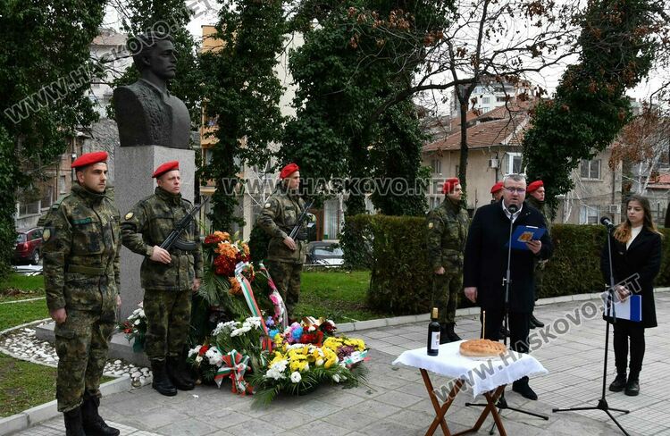 Хасково почете 150 г. от гибелта на Васил Левски 