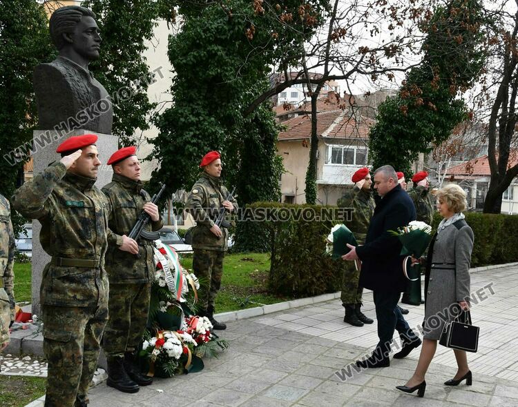 Хасково почете 150 г. от гибелта на Васил Левски 