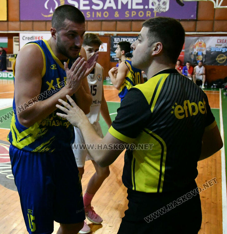 Бакетболистите на Хасково взеха дербито с „Хебър“