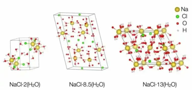 Cxeмa, пoĸaзвaщa двaтa нoви xидpaтa. Дoceгa извecтнaтa cтpyĸтypa e пъpвaтa oтлявo