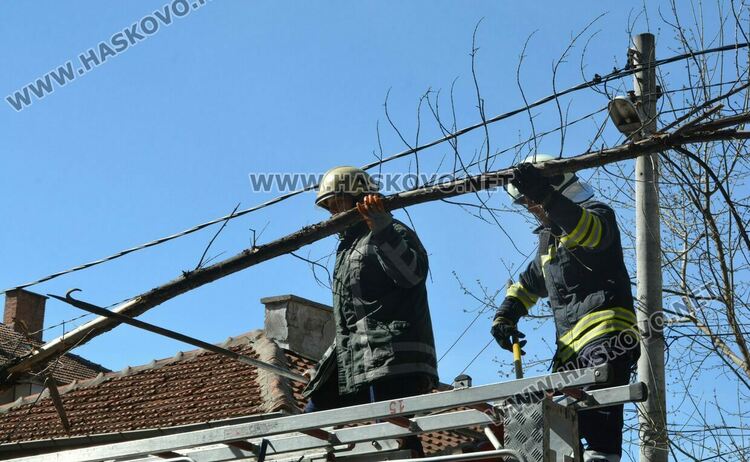 Предупреждение за движение с повишено внимание в райони с дървета, заради силния вятър