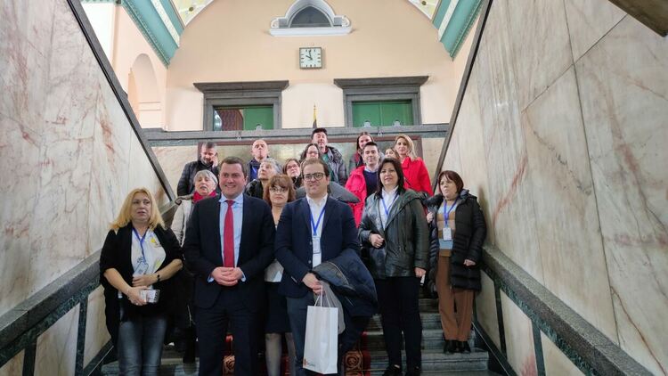 Кметът на община Перник Станислав Владимиров се срещна с кмета на италианския град Нарни Лоренцо Лукарели