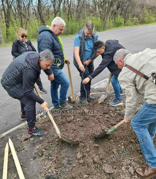 Ротари клуб Хасково-Аида с поредна акция по засаждане на дръвчета в „Кенана”