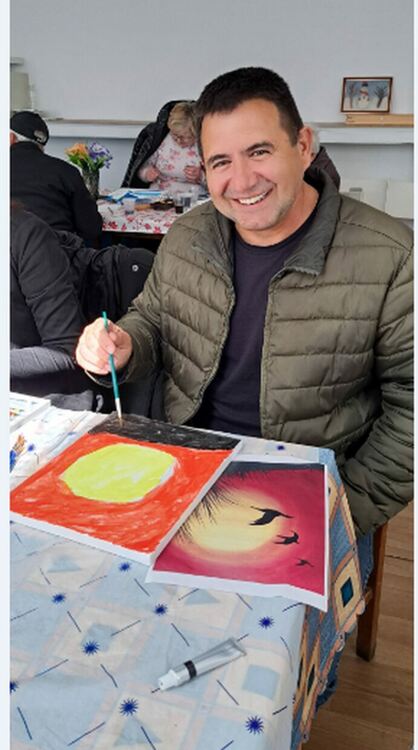 Хора с увредено зрение от Асеновград рисуваха пейзажи