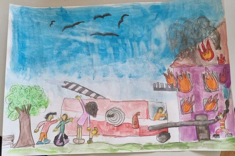 Над 50 деца рисуваха на тема "С очите си видях бедата"