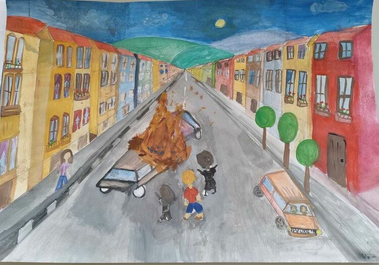 Над 50 деца рисуваха на тема "С очите си видях бедата"