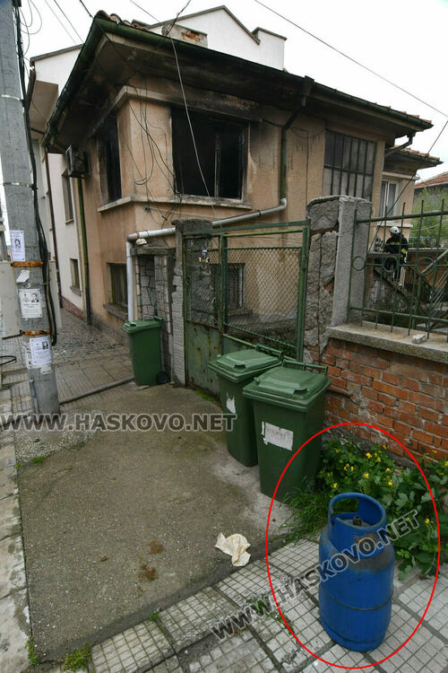 Жена се спаси като по чудо при пожар от газова бутилка в дома й