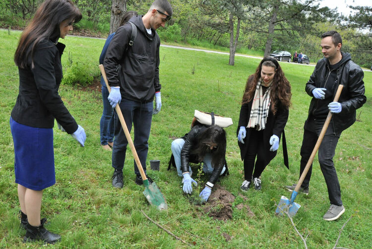 Дебютанти засадиха дърво в алея „Южна пролет“ в парк „Кенана“