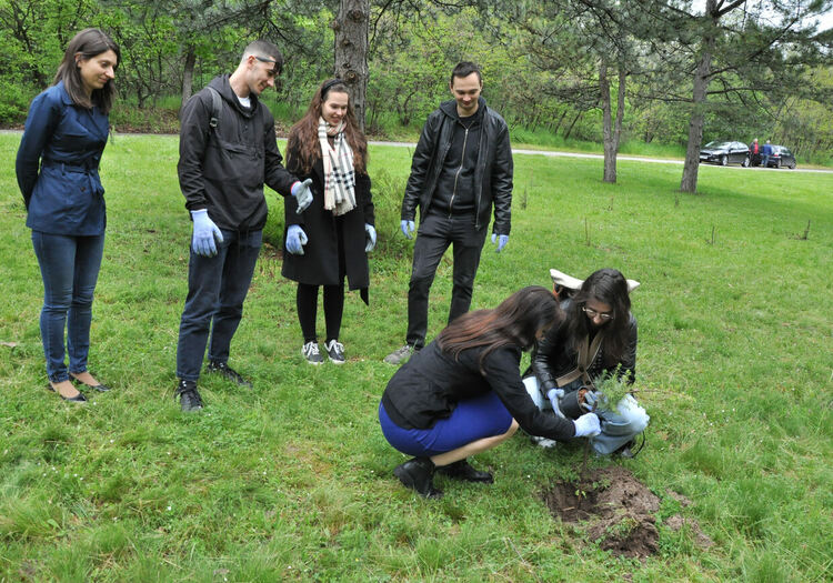 Дебютанти засадиха дърво в алея „Южна пролет“ в парк „Кенана“