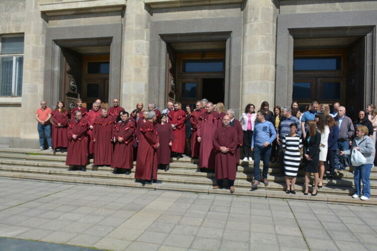 Протести на магистрати, прокурори и служители на следствието в подкрепа на Гешев